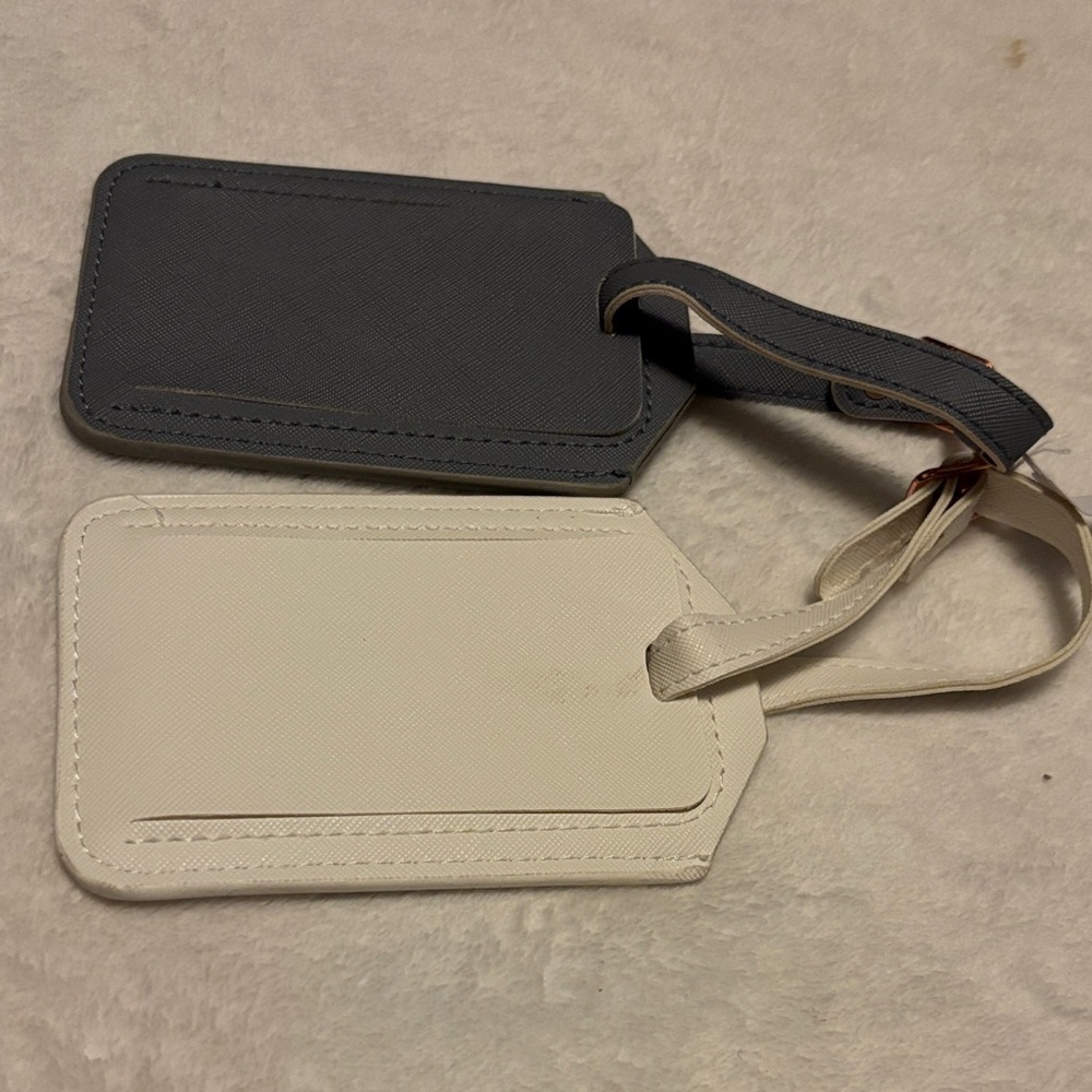 Luggage Tags Mr. and Mrs. - Gray and Cream NWT - Picture 7 of 7